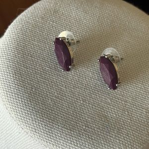 Purple earrings